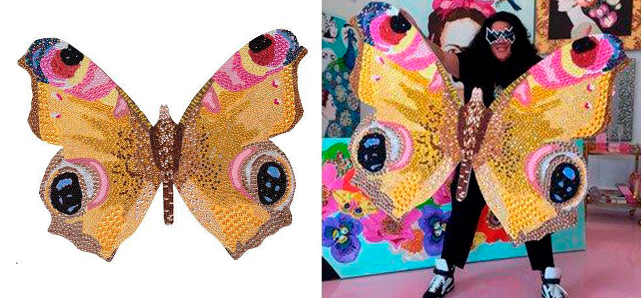 Картина “Yellow Bedazzled Butterfly Cut Out” Картина “Yellow Bedazzled Butterfly Cut Out” - Loft-Concept в Липецке