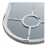 Зеркало-окно с арочным силуэтом в венецианском стиле Venetian White Mirror варинант исполнения - 2 | Loft Concept в Липецке