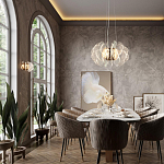 Бра с крупными прозрачными лепестками с рельефной поверхностью Ethereal Bloom варинант исполнения - 2 | Loft Concept в Липецке