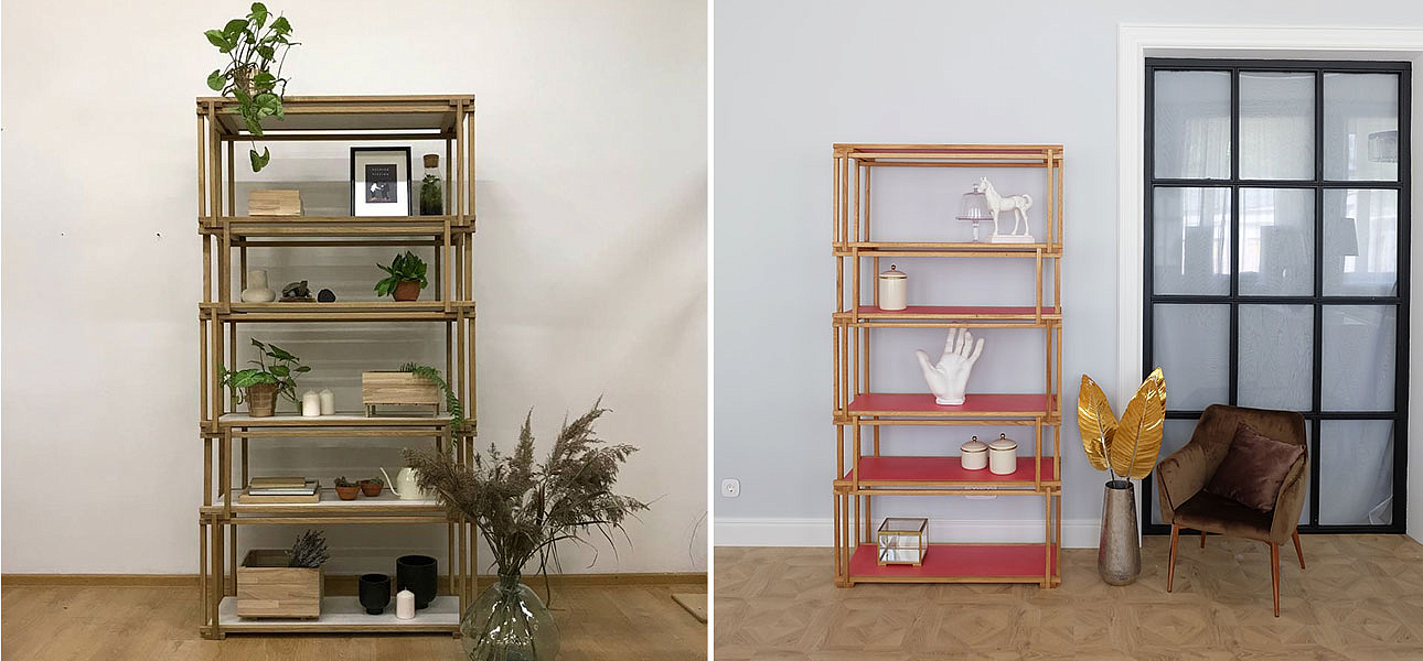 Стеллаж кубические сечения Hadley Стеллаж кубические сечения Hadley - Loft-Concept в Липецке