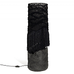 Напольная лампа черная с текстильными элементами "ЯРВИ" варинант исполнения - 8 | Loft Concept в Липецке