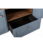 ТВ-тумба серая из массива бука с 2-мя дверками и ящиком Wenge Light варинант исполнения - 6 | Loft Concept в Липецке