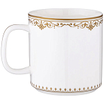 Кружка из фарфора белая с изображением лошади 400 мл Porcelain Horse Set варинант исполнения - 1 | Loft Concept в Липецке