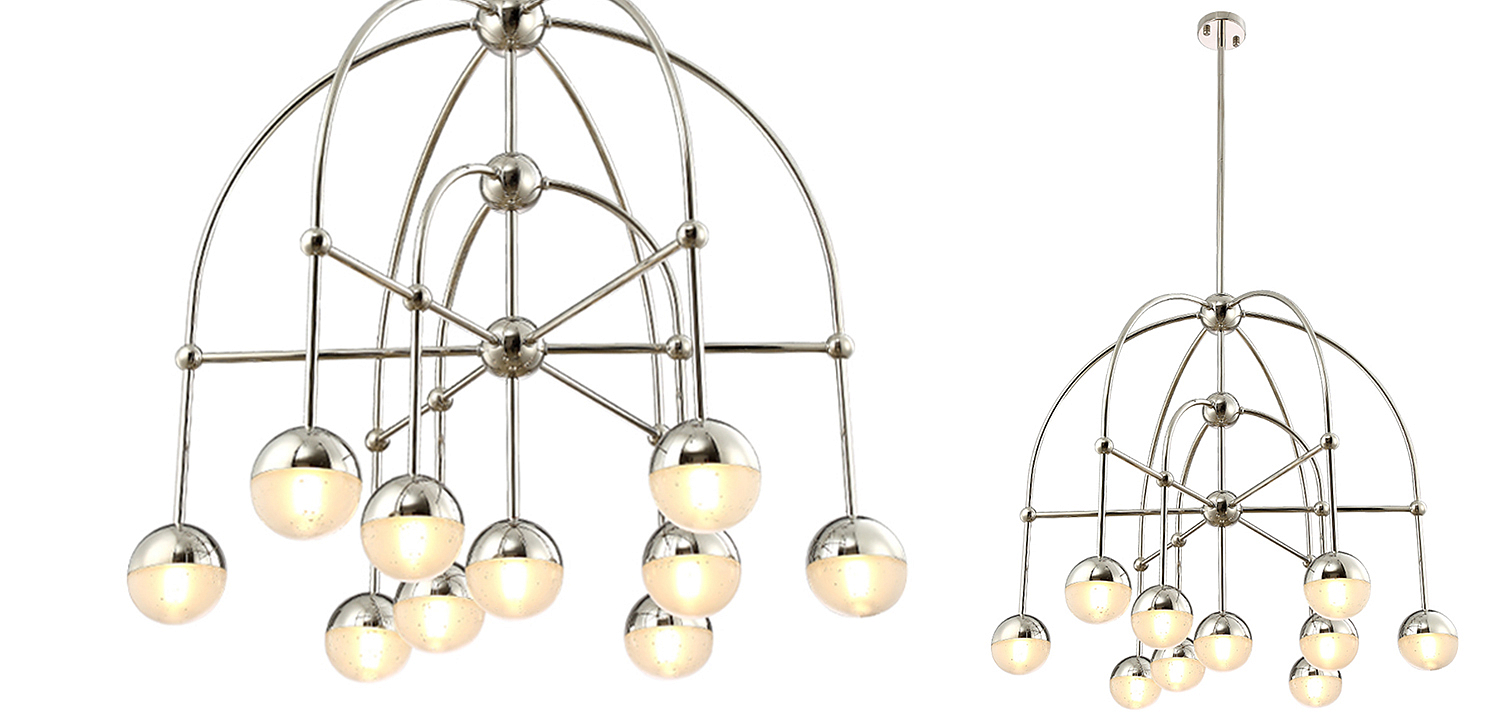 Люстра Heidy Chrome Chandelier 10 Люстра Heidy Chrome Chandelier 10 - Loft-Concept в Липецке