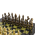 Шахматы Ренессанс из бронзы с доской из натурального камня Змеевик Decorative Thematic Chess варинант исполнения - 2 | Loft Concept в Липецке
