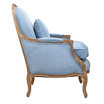 Кресло Ava Classical Armchair light blue velour варинант исполнения - 2 | Loft Concept в Липецке