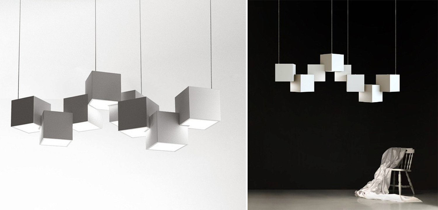 Дизайнерский светодиодный светильник Белый Eight Squares Lamp Дизайнерский светодиодный светильник Белый Eight Squares Lamp - Loft-Concept в Липецке