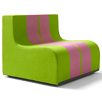 Дизайнерское кресло зеленое Poltronova Sofo Verosa Green Pink Armchair варинант исполнения - 1 | Loft Concept в Липецке