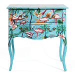Комод с росписью Розовый фламинго L.XV CHEST OF DRAWERS Flowers with Flamingo варинант исполнения - 2 | Loft Concept в Липецке