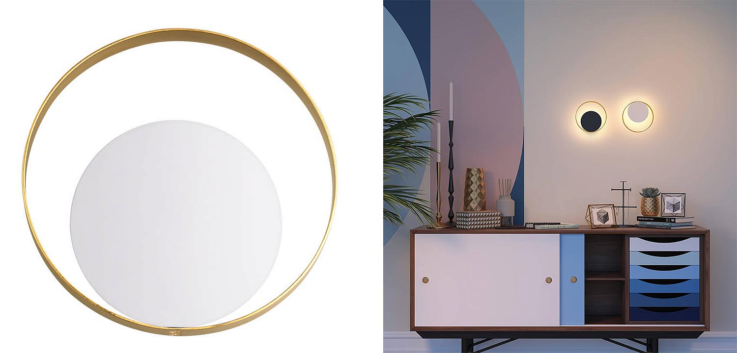 Бра Globo Ocular Sconce Circle White Бра Globo Ocular Sconce Circle White - Loft-Concept в Липецке