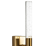 Бра со стеклянным плафоном латунь Gileberte Glass Tube Wall Lamp Brass варинант исполнения - 3 | Loft Concept в Липецке