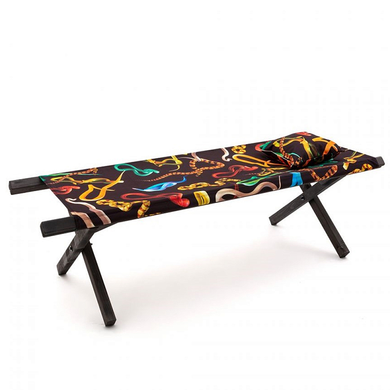 Шезлонг Seletti Poolbed Snakes Черный Мульти Шезлонг Seletti Poolbed Snakes Черный Мульти в Липецке | Loft Concept