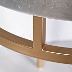 Столик журнальный серебристый с круглой столешницей Showing Refinement варинант исполнения - 2 | Loft Concept в Липецке