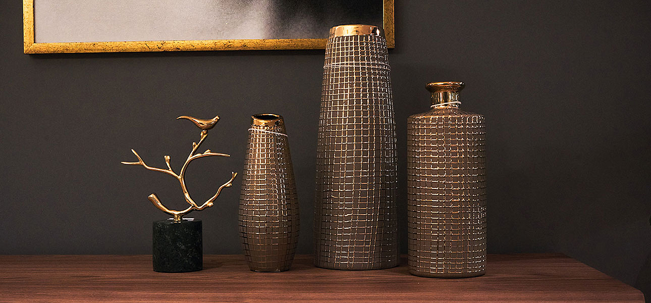 Ваза Golden mesh 25 Ваза Golden mesh 25 - Loft-Concept в Липецке