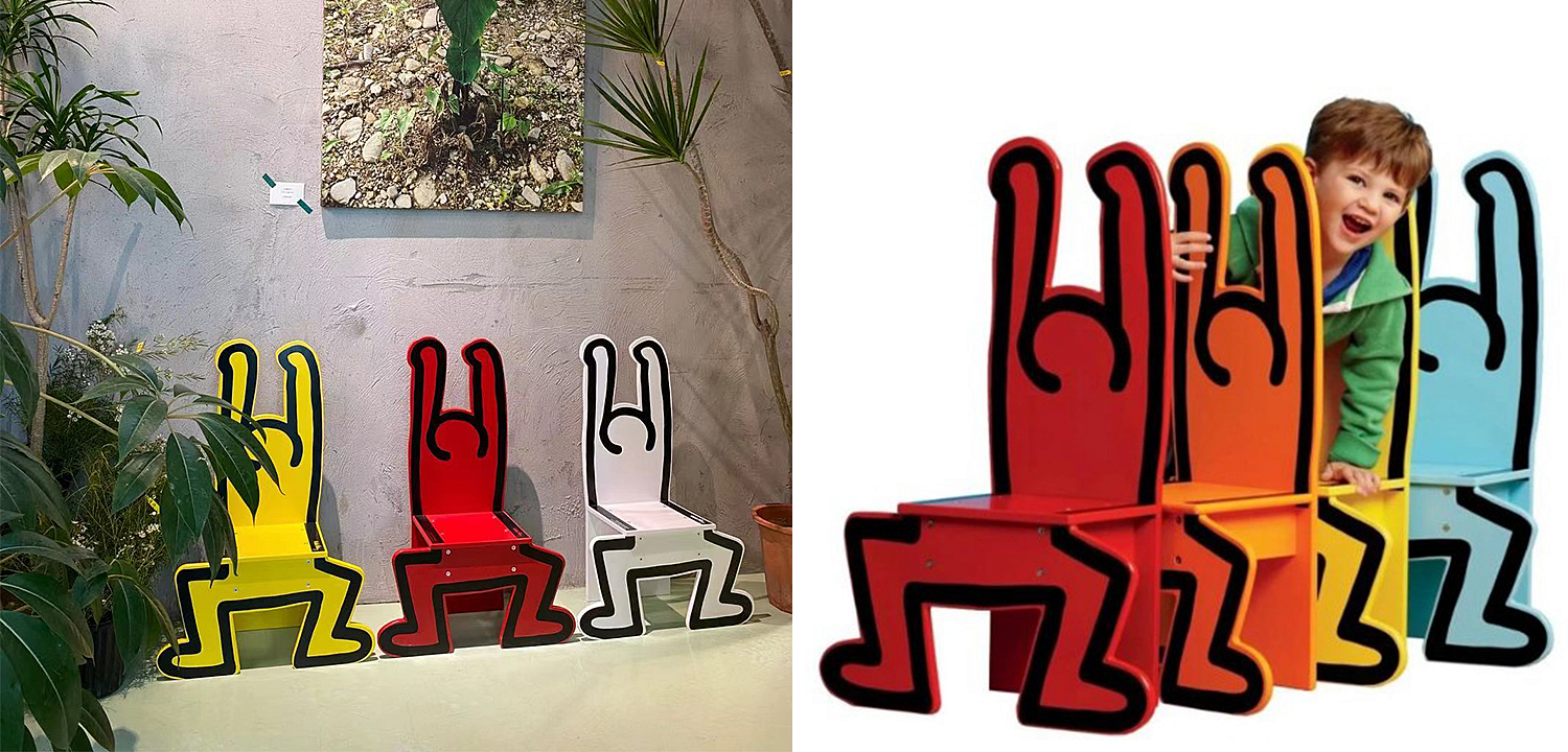 Детский стул Chaise Keith Haring Dancer Vilac Красный Детский стул Chaise Keith Haring Dancer Vilac Красный - Loft-Concept в Липецке