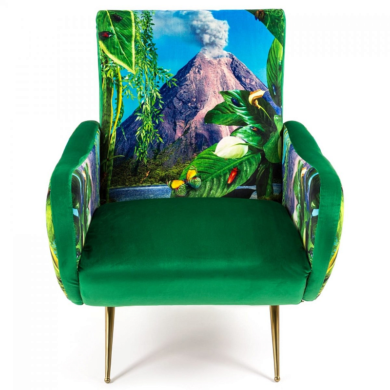 Кресло Seletti Armchair Volcano Бирюзовый Зеленый Латунь Кресло Seletti Armchair Volcano Бирюзовый Зеленый Латунь в Липецке | Loft Concept