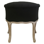 Кресло низкое в стиле прованс Louis French Armchair black flax варинант исполнения - 2 | Loft Concept в Липецке