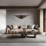 Люстра в виде распахнутых крыльев из тонких металлических планок Flight of Freedom варинант исполнения - 8 | Loft Concept в Липецке