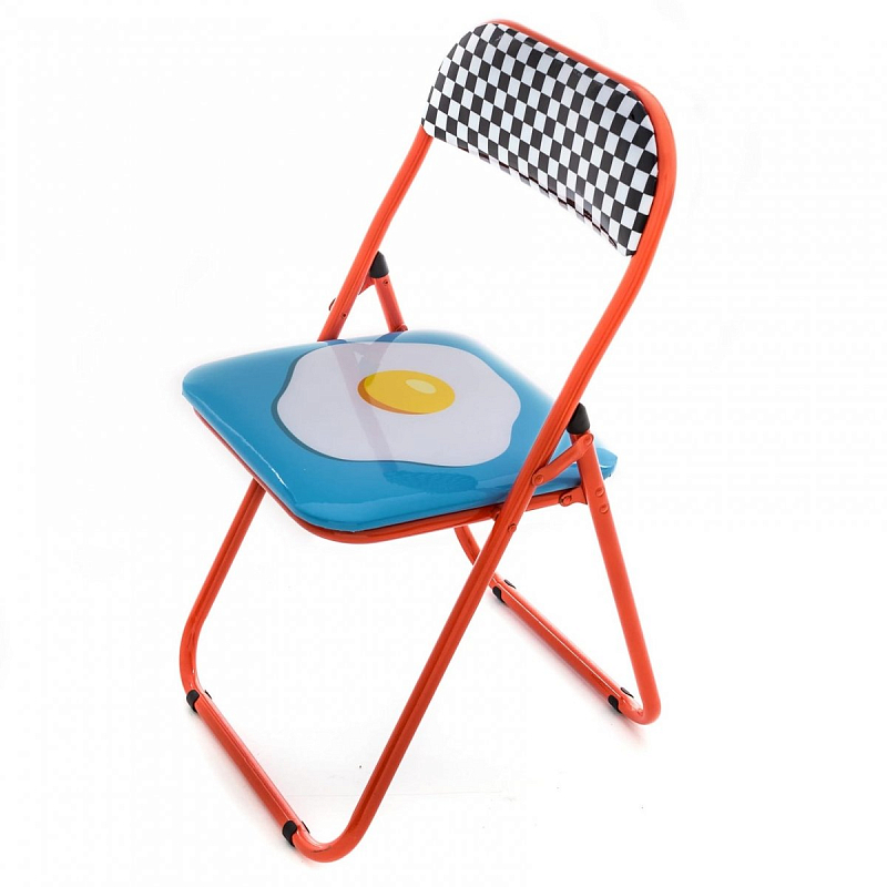 Стул Seletti Folding Chair Egg Мульти Красный Стул Seletti Folding Chair Egg Мульти Красный в Липецке | Loft Concept