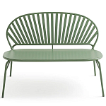 Зелёная скамья из стали Goodwin Metal Bench Green варинант исполнения - 5 | Loft Concept в Липецке