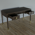 Письменный стол Elsa Dreams Walnut Шпон дерево с двумя ящиками варинант исполнения - 3 | Loft Concept в Липецке