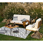 Двухместный диван из акации без подлоконтиков Amra варинант исполнения - 3 | Loft Concept в Липецке