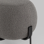 Пуф в ткани букле темно-серого цвета Pikelet варинант исполнения - 3 | Loft Concept в Липецке