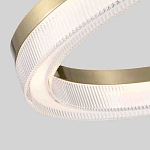 Люстра подвесная круглая светодиодная с золотым каркасом Ring Horizontal варинант исполнения - 2 | Loft Concept в Липецке