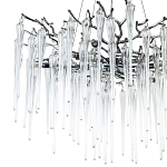 Люстра с хрустальными подвесками Frozen Drops Chandelier Chrome 10 варинант исполнения - 3 | Loft Concept в Липецке