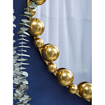 Зеркало круглое в фактурной золотистой раме из металла Mirror Golden Placer варинант исполнения - 4 | Loft Concept в Липецке