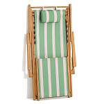 Шезлонг из акации и ткани Venezuela варинант исполнения - 7 | Loft Concept в Липецке