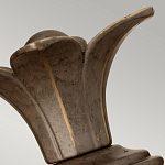 Бра для ванных комнат с прозрачным стеклянным плафоном в форме ананаса и декоративным основанием с рельефным узором Hinkley варинант исполнения - 8 | Loft Concept в Липецке