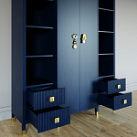 Большой шкаф с витриной Elsa Dreams Blue варинант исполнения - 2 | Loft Concept в Липецке