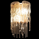 Бра с эффектом стекающего стекла и прозрачными трубками Textured Glass варинант исполнения - 5 | Loft Concept в Липецке