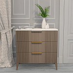 Комод коричневый с 3-мя ящиками на 4-х ножках Harper Line варинант исполнения - 1 | Loft Concept в Липецке