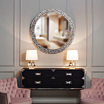 Настольная лампа с кремовым абажуром на граненном основании Crystal Facets варинант исполнения - 2 | Loft Concept в Липецке