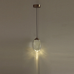 Подвесной светильник с плафоном в форме капли Crystal Transparent Drop варинант исполнения - 5 | Loft Concept в Липецке