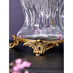 Ваза прозрачная с бронзовыми ручками в виде ангелов Eden Garden варинант исполнения - 5 | Loft Concept в Липецке