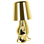 Настольная лампа фигурная золотого цвета с гладким абажуром Высота 19 см Sophia варинант исполнения - 4 | Loft Concept в Липецке