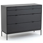 Комод из металла и кожи Guarin Chest of Drawers варинант исполнения - 1 | Loft Concept в Липецке