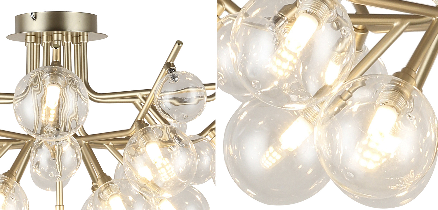 Люстра Berries Chandelier Flower clear 18 Люстра Berries Chandelier Flower clear 18 - Loft-Concept в Липецке