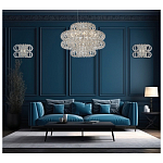 Люстра круглая с россыпью хрусталя Perfection of Diamonds варинант исполнения - 3 | Loft Concept в Липецке