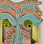 Арт-Объект из нитей Абстрактный портрет Joana Schneider  варинант исполнения - 1 | Loft Concept в Липецке