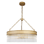 Люстра подвесная круглая со стеклянными трубками Nembus варинант исполнения - 1 | Loft Concept в Липецке