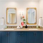 Зеркало прямоугольной металлической рамой с эффектом состаривания Accommodation варинант исполнения - 1 | Loft Concept в Липецке