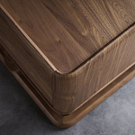 Прикроватный деревянный столик с 2-мя ящиками Moon Walnut Furniture варинант исполнения - 4 | Loft Concept в Липецке