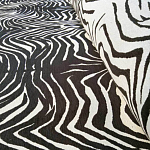 Мебельная ткань Шенилл черно-белый принт 140 см T3-1 варинант исполнения - 2 | Loft Concept в Липецке