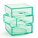 Стол журнальный в форме кубов Acrylic Furniture Lumina Mint Breeze варинант исполнения - 1 | Loft Concept в Липецке