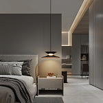 Подвесной светильник черного цвета из металла Obsidian Touch варинант исполнения - 5 | Loft Concept в Липецке