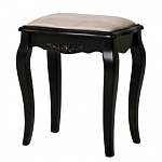 Табурет из массива березы с льяной обивкой в стиле прованс Vintage варинант исполнения - 2 | Loft Concept в Липецке